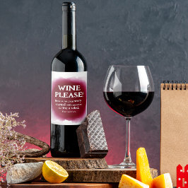 Conjunto de Etiquetas de Vinho Burgundy Elegantes