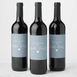 Conjunto de Etiquetas de Vinho para Festa de Noiva
