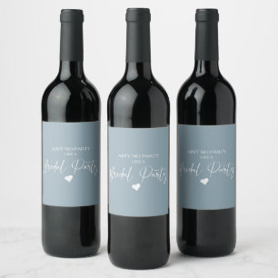 Conjunto de Etiquetas de Vinho para Festa de Noiva