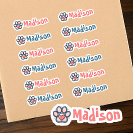 Conjunto de Etiquetas Personalizadas com Nome de P