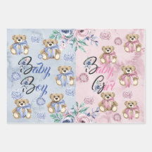 Conjunto de Folhas de Papel de Embalagem de 3 Revi