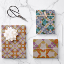 Conjunto de folhas de papel de enrolamento laranja