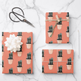 Conjunto de Folhas de Papel de Moldagem de Cactus