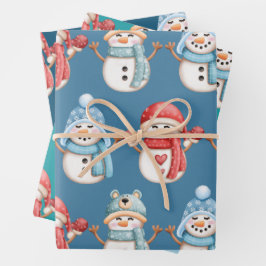 Conjunto de Folhas de Papel de Moldagem de Neve