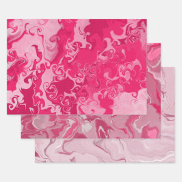Conjunto de folhas planas de papel de enrolamento 