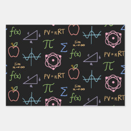 Conjunto de folhas planas de papel de enrolamento 