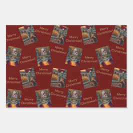 Conjunto de folhas planas de papel ondulado de 3