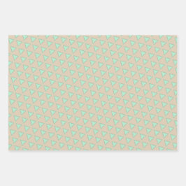 Conjunto de folhas planas de papel para ondulação