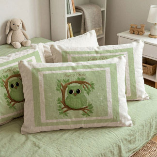 Conjunto de fronha padrão de adorável pequena coru