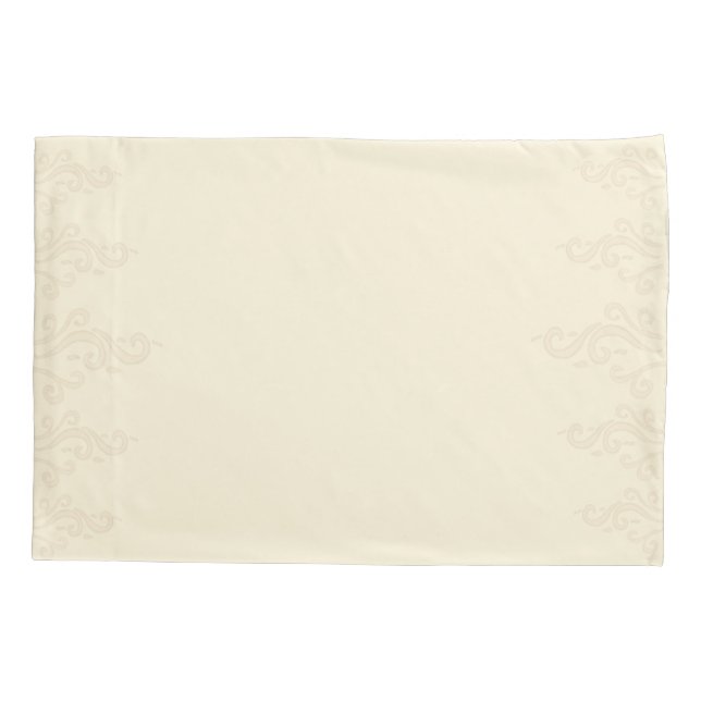 Conjunto de fronhas amarelo creme para relaxar (Traseira-Esquerda)
