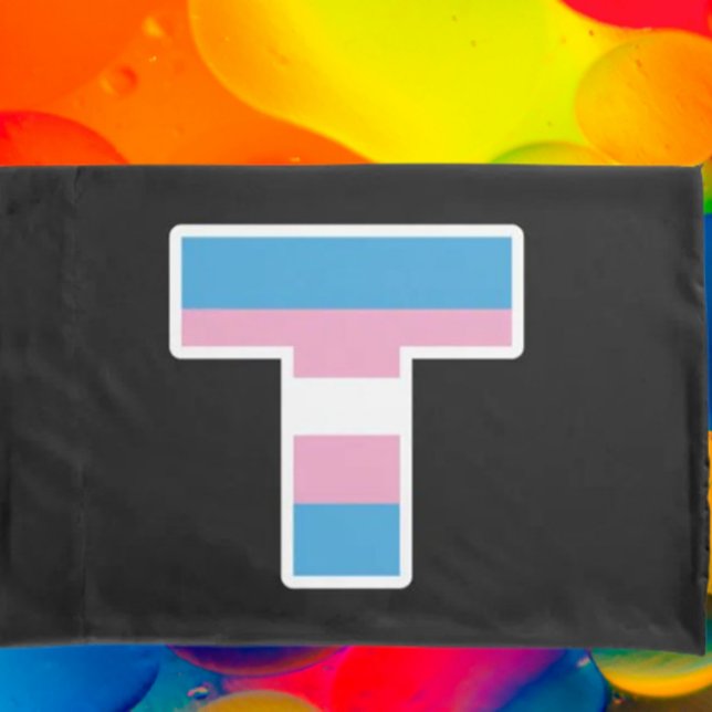 "Conjunto de fronhas Capital T Orgulho Trans" (Criador carregado)