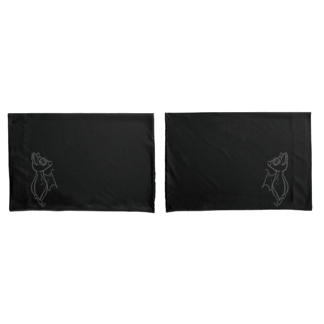 Conjunto de fronhas delineadas do Morcego Blinky P (Frente - conjunto)