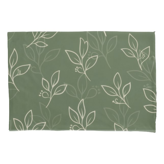 Conjunto de fronhas Green Leaf (Frente-Esquerda)