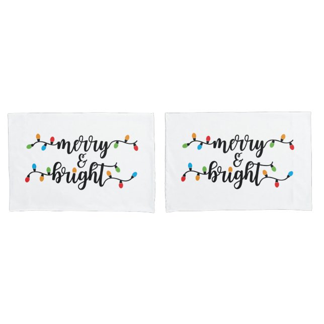 Conjunto de fronhas Merry & Bright (Frente - conjunto)