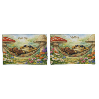 Conjunto de fronhas Sleeping Toad and Mushrooms