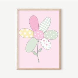 Conjunto de Impressão de Arte de Colcha: Flor em F