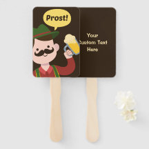 Conjunto de leque de mão de texto personalizado Ok