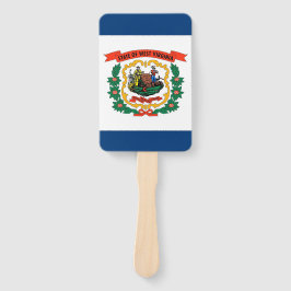 Conjunto de leque manual com a bandeira da Virgíni