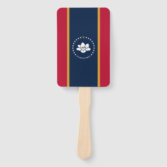 Conjunto de leques manuais com a bandeira do Missi (Frente)