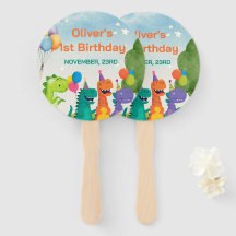 Conjunto de leques para o 1º aniversário do Little