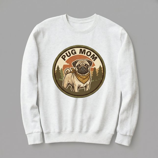 Conjunto de Mãe Pug Camiseta de Mãe de Cachorro Pu (Criador carregado)