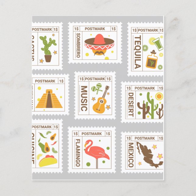 Conjunto de marcas postais (Frente)