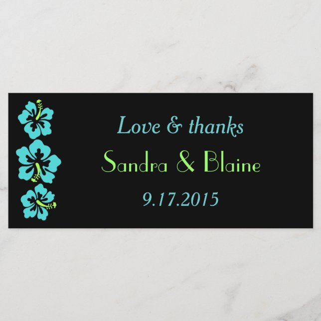 Conjunto de Noiva - Tropical - Hibisco Azul (Frente)