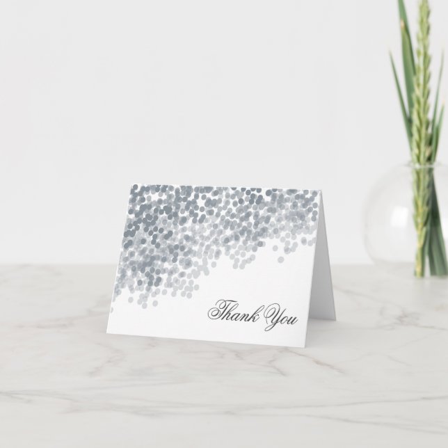 Conjunto de Notas de Agradecimento Elegantes Chuva (Frente)