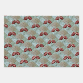 Conjunto de papel de empacotamento de 3 folhas Pin