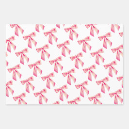 conjunto de papel de empacotamento de arco de 3