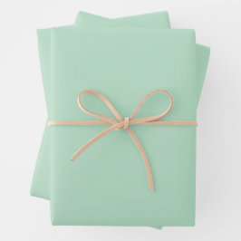 Conjunto de papel de empacotamento verde da Elegan