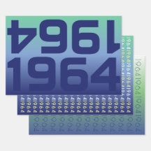 Conjunto de Papel de Moldagem Azul de Gradiente Az