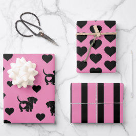 Conjunto de Papel de Moldagem de Amor Dachshund