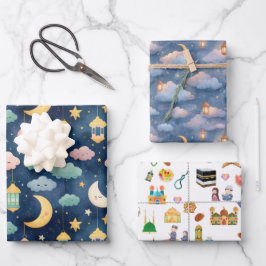 Conjunto de Papel de Presente Islâmico para Bebê 3