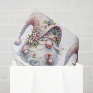 Conjunto de Papel de Seda Floral Gnomo