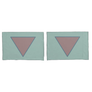 Conjunto de Pillowcase de Pastel Mauve Verde