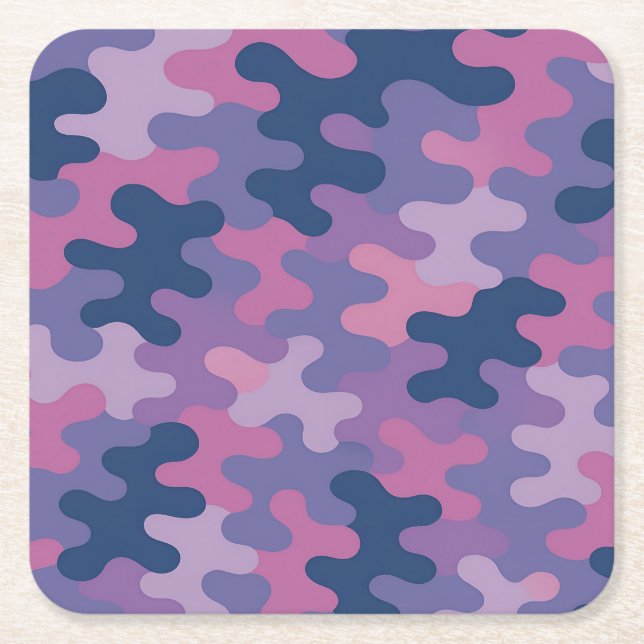 Conjunto de Porta-Copos Camuflado de Pasta de Pape (Frente)
