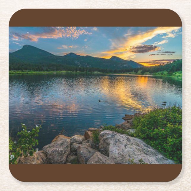 Conjunto de Porta-copos com Paisagem Encantadora d (Frente)