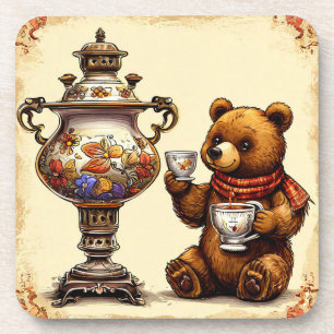 Conjunto de Porta-Copos Cute Bear Tea Time   Anima