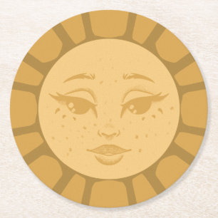 Conjunto de porta-copos de casamento Vintage Sun