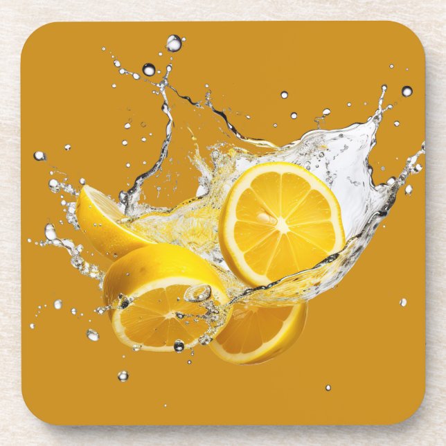Conjunto de Porta-Copos de Citrus Fresco - Design  (Frente)