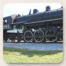 Conjunto de porta-copos de locomotiva a vapor
