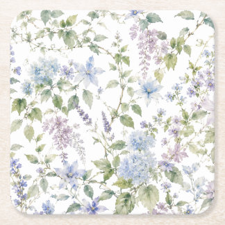 Conjunto de Porta-Copos de Papel de Flor de Campo