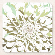 conjunto de porta-copos de papel de flor de dália