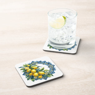 Conjunto de Porta-Copos de Plástico com Azulejo de