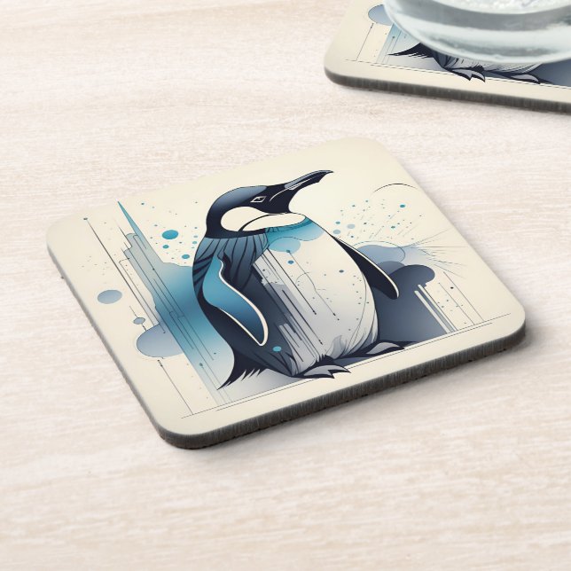 Conjunto de porta-copos de plástico duro Penguin A (Left Side)