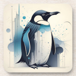 Conjunto de porta-copos de plástico duro Penguin A