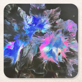 Conjunto de Porta-Copos Electric Bloom - Abstrato