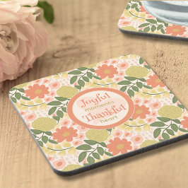 Conjunto de Porta-Copos Floral – Decoração de Casa