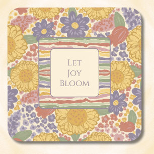 Conjunto de Porta-Copos Let Joy Bloom – Texto Edit